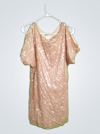 Glitzerndes kaltes Schulterkleid