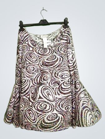 Frauen Swirl Pailletten Top