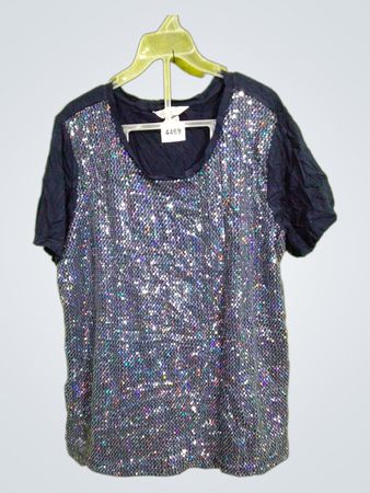 Chrisson Banks Pailletten-verziertes T-Shirt