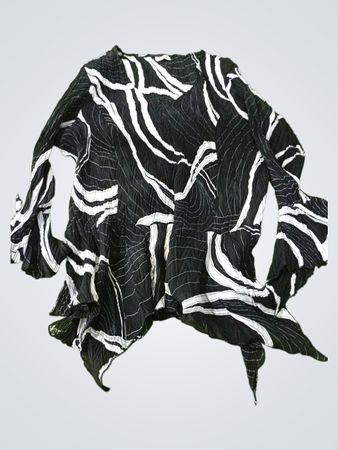 JAIPUR XL Black and White Patterned Top
