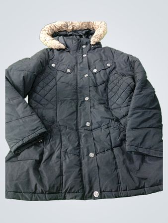 Rocawear Classic Puffer Jacket with Fur Hood