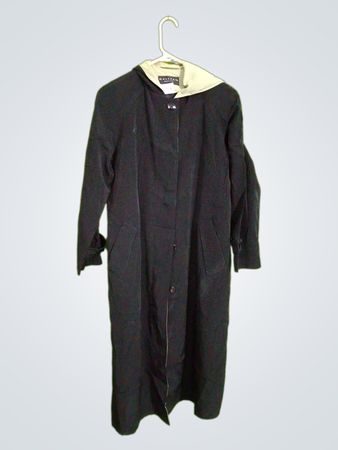 Gallery Petite Black Long Coat with Hood