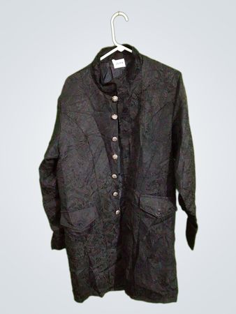 Black Jacquard Coat