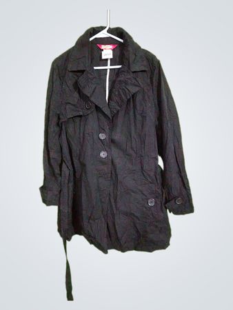 Curvaceous Black Trench Coat