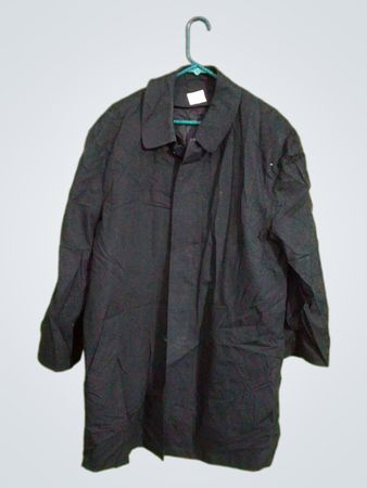 LONDON FOG Schwarzer Trenchcoat