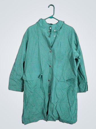 Green Water Resistant Hooded Jacket