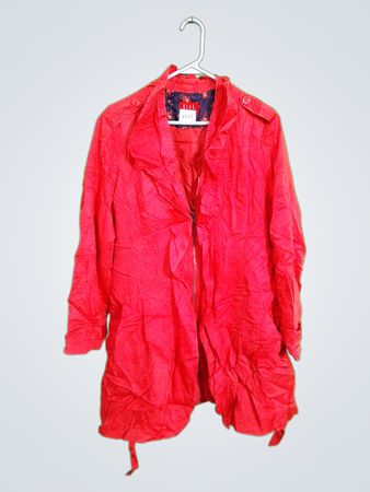 ELLE Red Jacket with Floral Lining