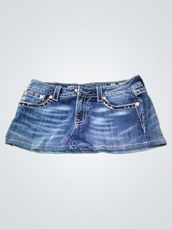 Miss Me Denim Mini Skirt