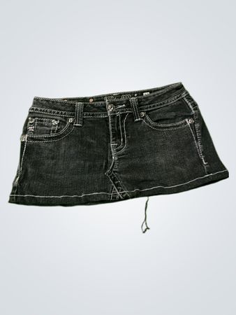 Miss Me Denim Mini Skirt