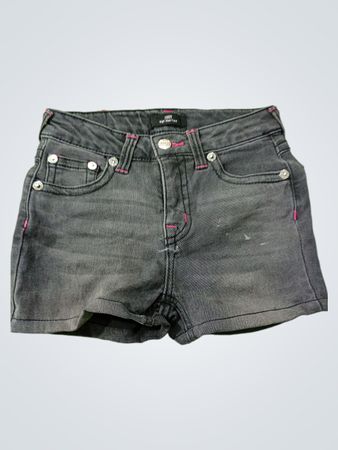 True Religion Joey High Rise Flare Denim Shorts