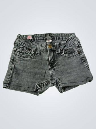 True Religion Brand Jeans Grey Denim Shorts