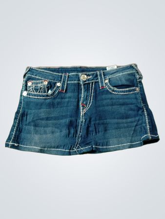 True Religion Denim Mini Skirt