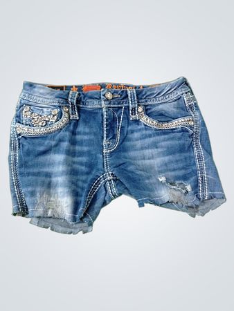 Rock Revival Embellished Denim Shorts