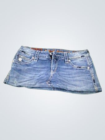 Rock Revival Denim Mini Skirt