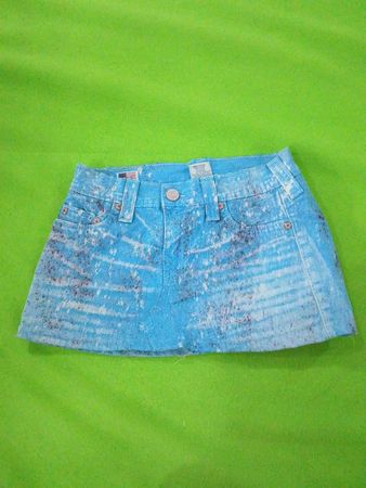 True Religion World Tour Denim Skirt