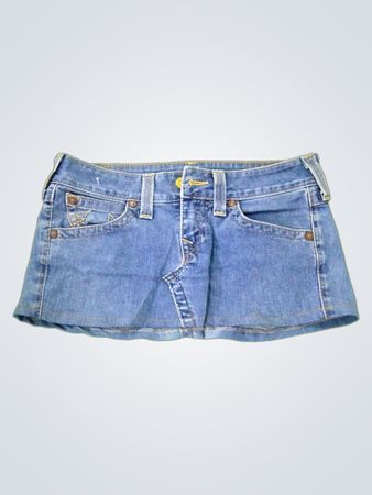 True Religion Brand Jeans Made in USA Denim Mini Skirt
