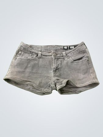 Miss Me Women's Grey Embellished Denim Shorts Size 29