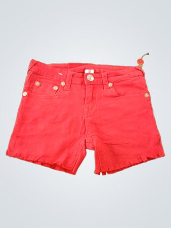 True Religion Red Denim Shorts