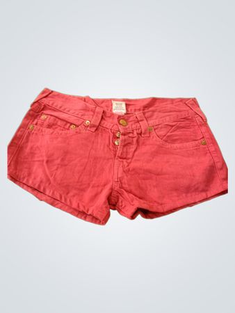True Religion Pink Denim Shorts