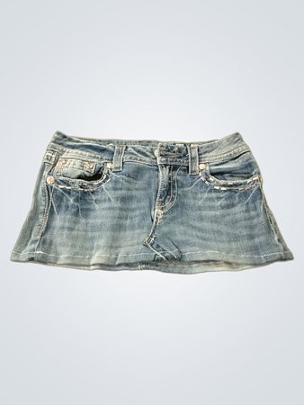Miss Me Denim Mini Skirt