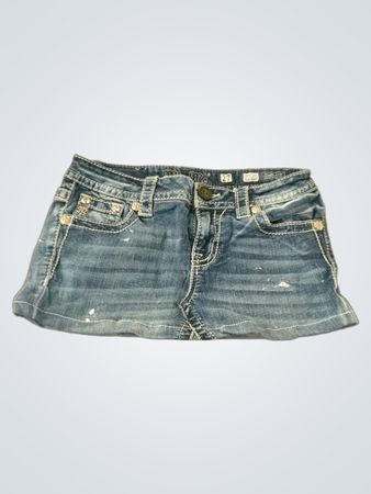 Miss Me Embellished Denim Skirt