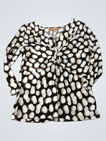 Ellen Tracy Printed Long-Sleeve Top