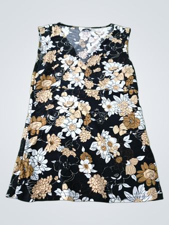 ByChoice Sleeveless Floral Print V-Neck Dress