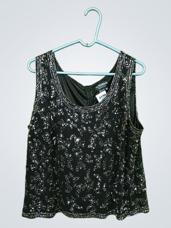 La Madona Evening Essentials Beaded Tank Top