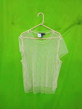Durchsichtiger Strass-Top