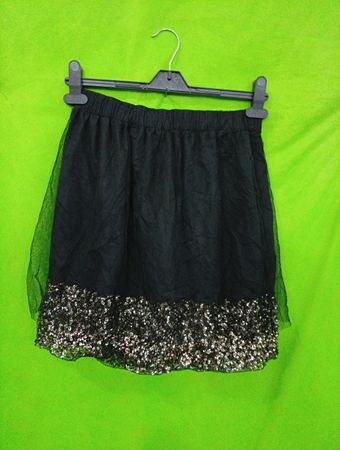Mossimo Schwarzer Paillettenrock