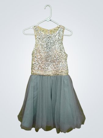 Paillettenverzierte Tüllkleid