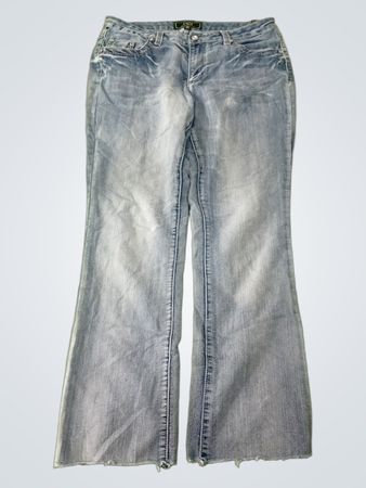 Cato Women's Flare Jeans with Embellished Pockets