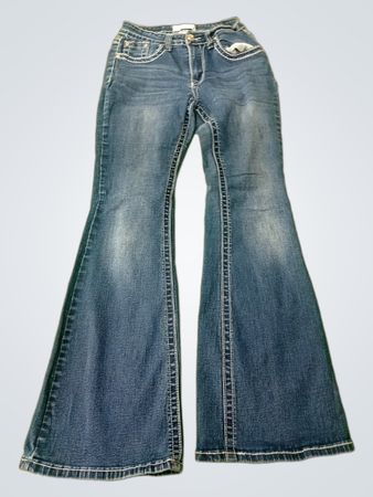TEAM Los Angeles Flared Jeans with Embellished Pockets