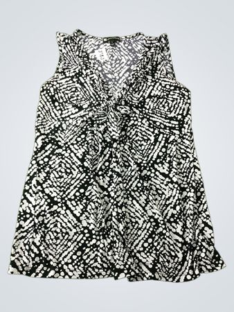Valerie Bertinelli Sleeveless Twist Front Top