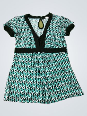 Short Sleeve Printed Dress