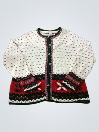 BECHAMEL Women's Fair Isle Cardigan