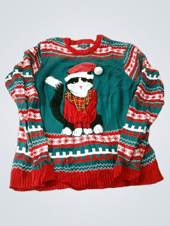 33degrees Christmas Cat Ugly Sweater