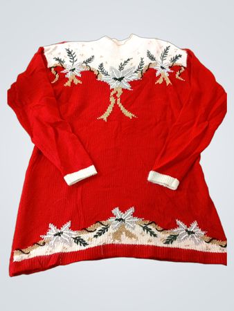 Dana Scott Women's Red Christmas Sweater