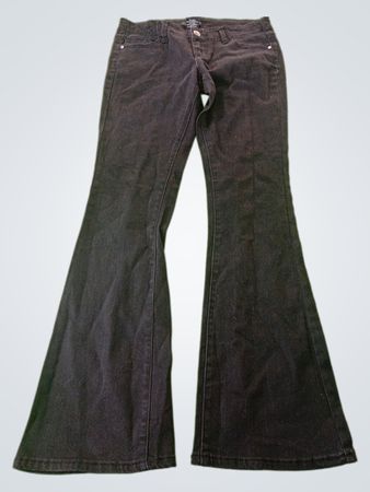 Black Crystal Flare Jeans Size 9