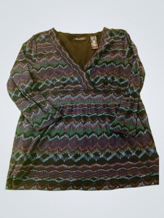 Acess von Liz Claiborne Company Langarmbedrucktes Oberteil