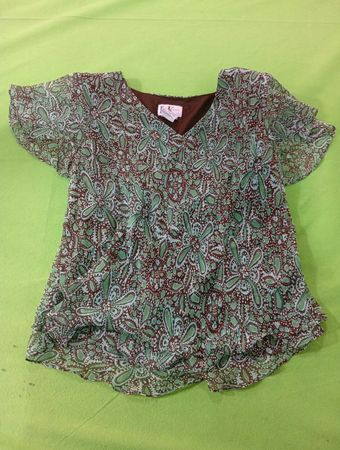Blouse à manches courtes avec imprimé paisley R&K Originals pour femmes
