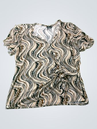 Women's Printed Wrap Top