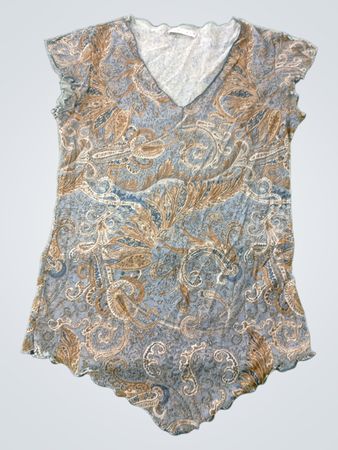 SMARTSET Paisley Print V-Ausschnitt T-Shirt