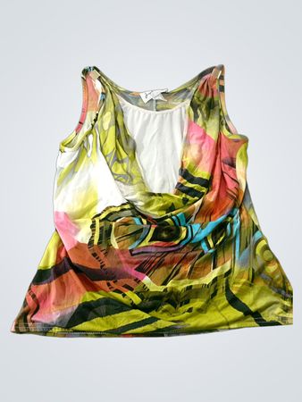 Joseph Ribkoff Sleeveless Abstract Print Top
