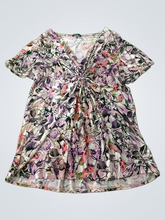 Daisy Fuentes Floral Print Tunic Top