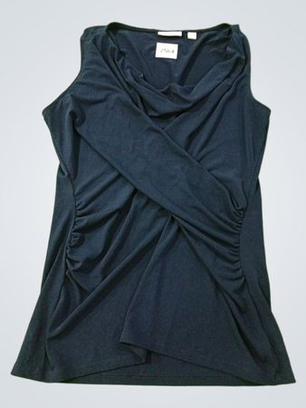 New York & Company Stretch Sleeveless Ruched Top