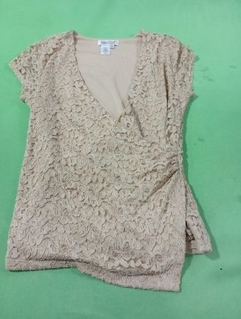 Coldwater Creek Lace Wrap Top