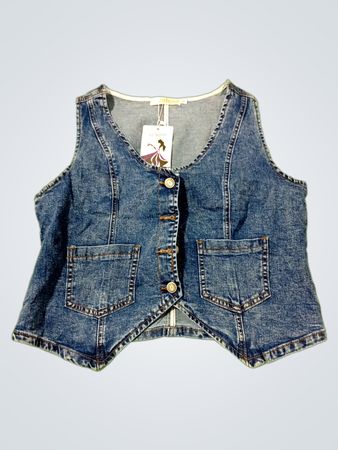 Veste en denim pour femmes Genhoo