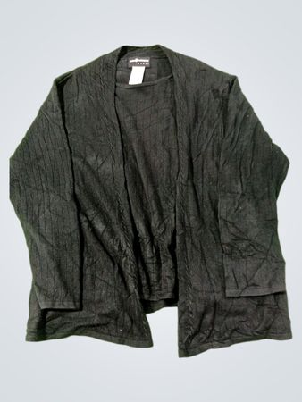 Cardigan noir en acrylique Sag Harbor Woman