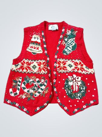 Tiara Petites Damen Rotes Weihnachtsweste